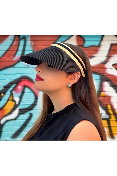 ZERAMİNE Straw Visor Hat