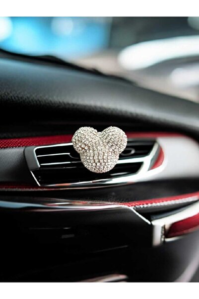 Zey Desing عطر مكيف هواء السيارة سيلفر ستون باندا - 50 مل رائحة منعشة + 2 لباد احتياطي