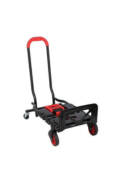 Jrwh Transport Heavy Duty Steel Transport Foldable 2 in 1 Hand Truck 120 Kg