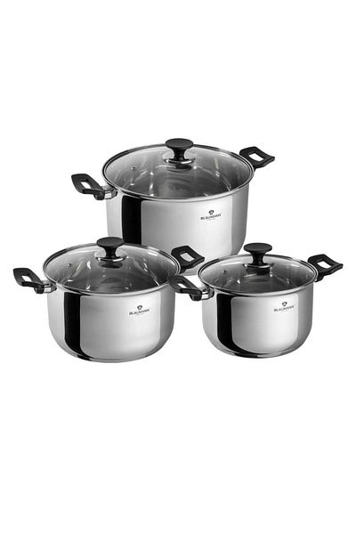 Blaumann Stainless steel cookware set 6 pcs 16/20/24 cm Gourmet Line