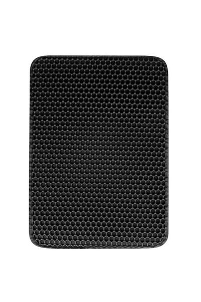 OEM Cat Litter Mat with Honeycomb Design, Black, 50x40.5 cm