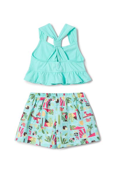 MAYORAL Girl Top and shorts set 3215 71 Green