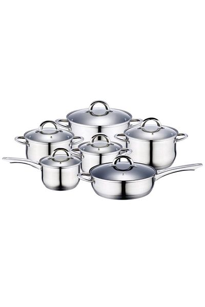 Bergner Set of 12 stainless steel dishes ALEXANDER