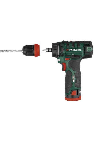 OEM Parkside PBSA 12 D4 drill and screwdriver with battery and charger, Parkside drill