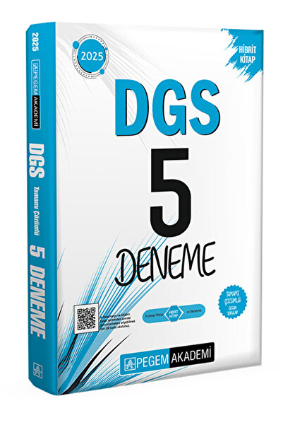 Pegem Akademi Yayıncılık 2025 DGS Tamamı Çözümlü 5 Deneme
