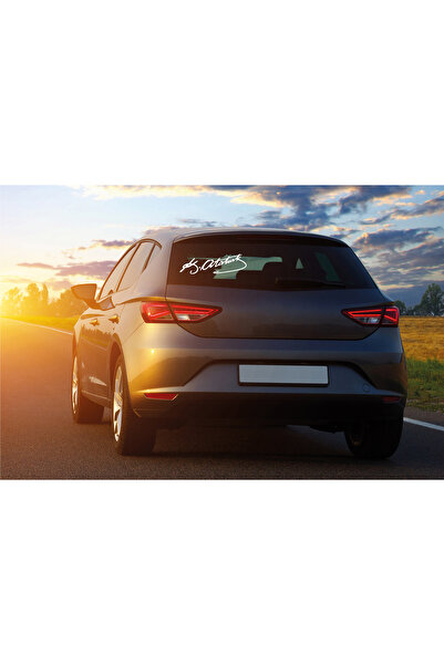 Andaç Box Atatürk Imzası Araba Sticker 30x9cm Folyo Kesim