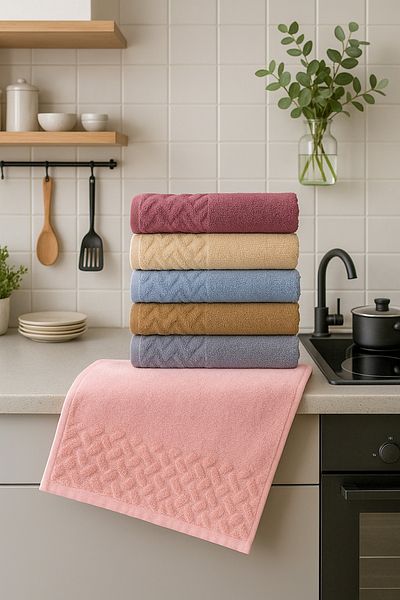 AYHANHOME 6-Piece Colorful Dowry Set 30X50 Kitchen Towel Set