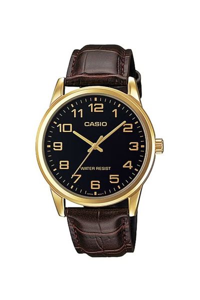 Casio Leather Analog Watch