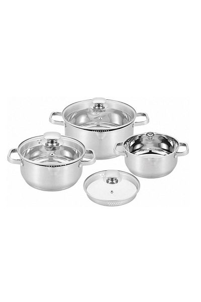 Carl Schmidt Sohn Leipzig stainless steel sieve lid set 6 pcs