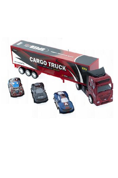 rexa Norimpex Auto Truck and Car Set – Transporter Trailer with Mini Cars – Vehicle Playset for Kids