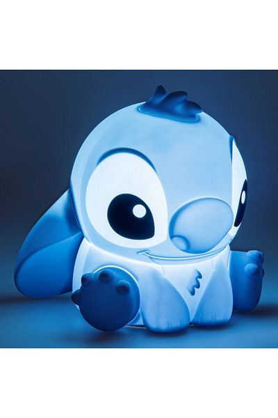 Paladone Lampa de veghe pentru copii model Stitch, portabila, forma 3D, baterie reincarcabila , Disney