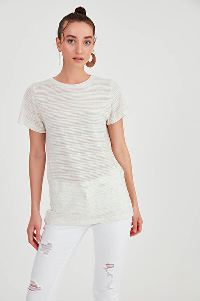 Vitrin Μπλουζάκι με στρογγυλή λαιμόκοψη με σχισμές στα πλαϊνά