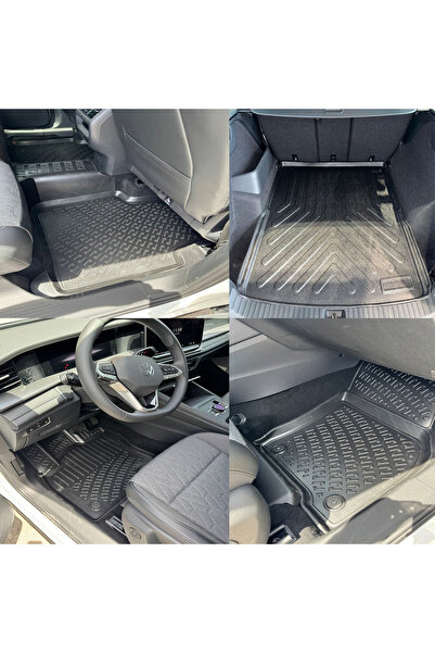 Rizline Volkswagen Tayron 2024 Ve Sonrası 3D Paspas ve Üst Bagaj Havuzu Set