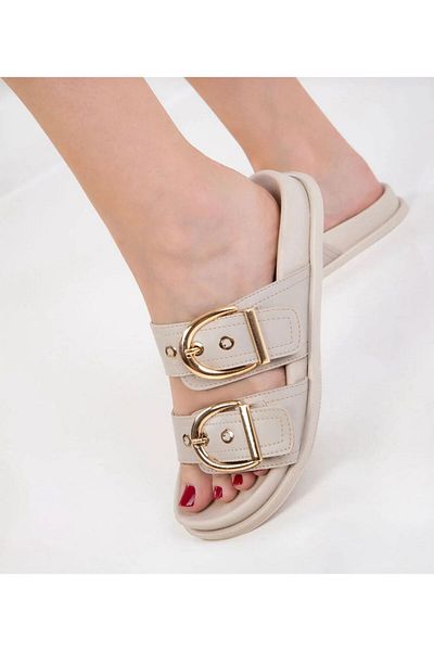 WOSSE Quality Double Buckle Comfortable Women's Slippers