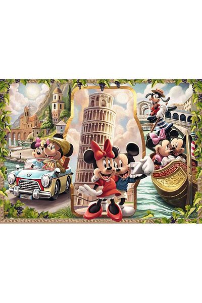 RAVENSBURGER 120004981 Mickey and Minnie on Holiday 1000 Pieces Ravensburger Puzzle