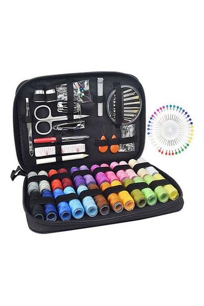 Generic 130-Piece Thread Spool Sewing Tool Kit Multicolour