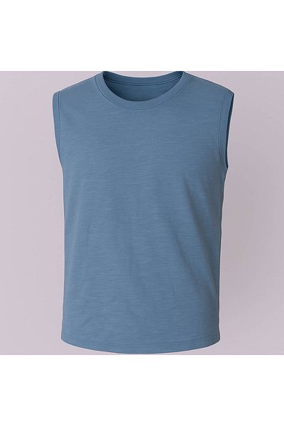 trender Blue Men's Sleeveless T-Shirt 2752
