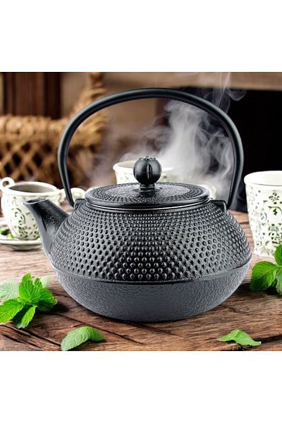 Tavola Imperial cast iron kettle 0.8 l black