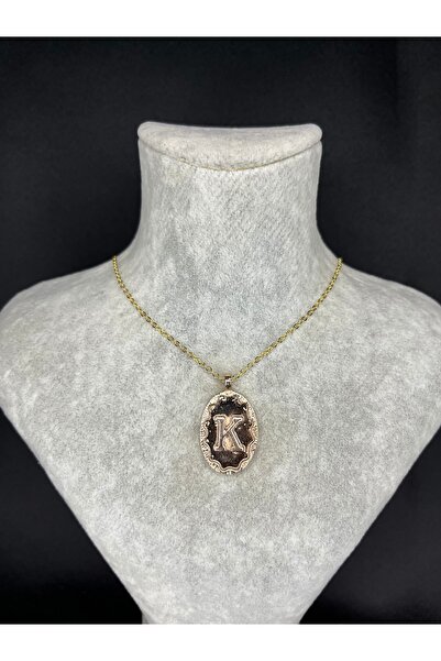 Mos Tespih قلادة من الفولاذ بتصميم خاص على شكل حرف K
