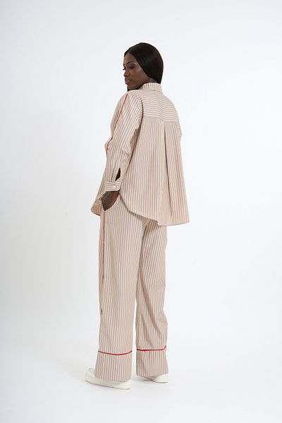 HANIQA Women's Striped Casual Suit