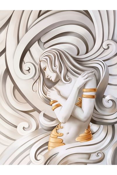 media Fototapet de perete autoadeziv si lavabil Zeita Medusa(3), 135 x 225 cm