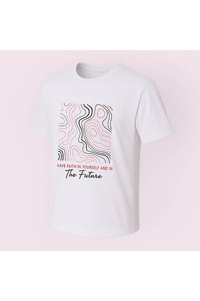 trender The Future Print White Men's T-Shirt