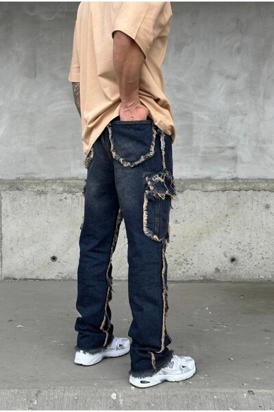 serline Φαρδύ παντελόνι με λεπτομέρεια τσέπης