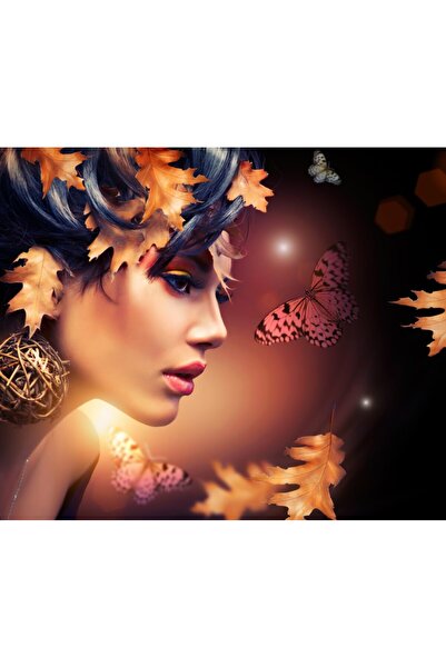 media Fototapet Toamna, portret, femeie, 400 x 250 cm