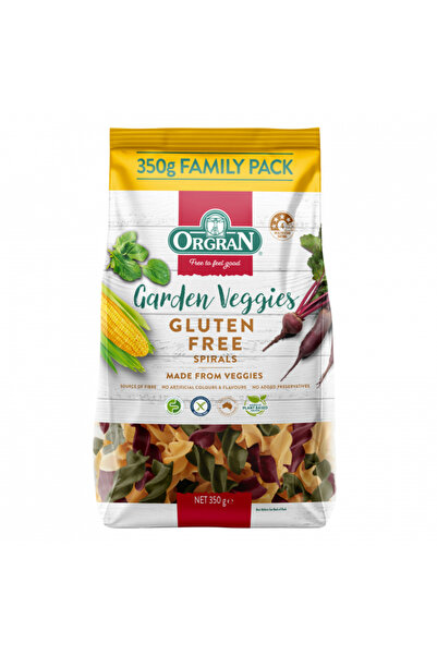 ORGRAN Paste spiralate cu legume fără gluten - 350 g