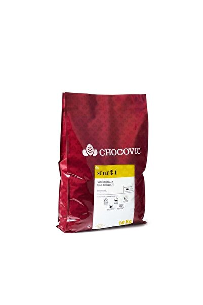CHOCOVİC %34 Sütlü Pul Çikolata 10 Kg