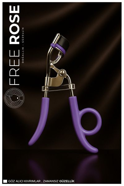Free Rose Purple Eyelash Curler Mca6-2