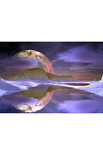 media Fototapet de perete autoadeziv si lavabil Astru in oglinda lacului, 270...