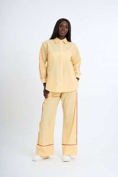 HANIQA Women's Striped Casual Suit