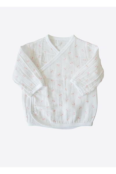 kitikate Organic Wedne 5-Piece Muslin Bodysuit Set White
