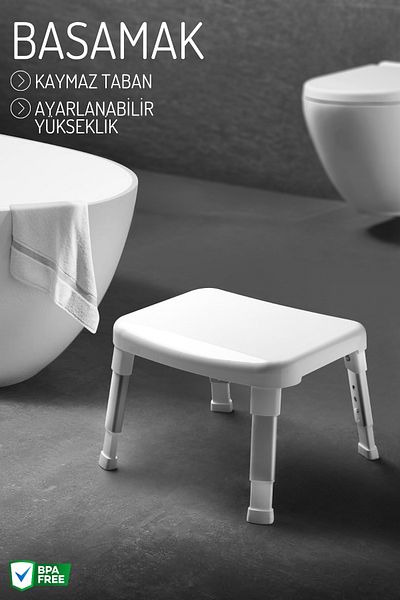 Nandy Home Βοηθητικό σκαμπό μπάνιου & κουζίνας - Υποστήριξη ηλικιωμένων και άτομων με σπονδυλική πληγή