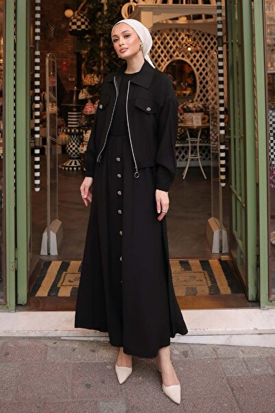 benguen Jile Dress with Jacket Black 4842