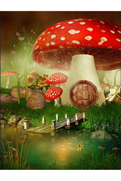 media Fototapet Casa din ciuperca, 200 x 255 cm