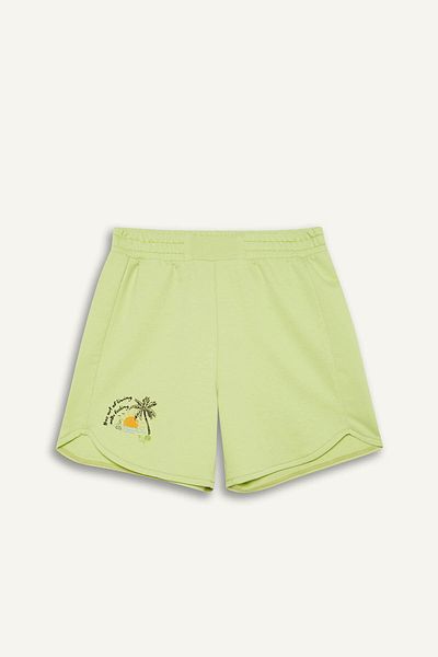 DeFacto Girl's Printed Shorts with Elastic Waist E5724A825Hs