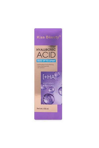 Makeup Setting Spray With Hyaluronic Acid, Kiss Beauty, 150 ml
