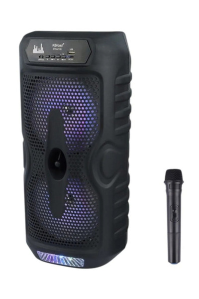 nextbuy Büyük Boy Party Box Bluetooth Hoparlör Taşınabilir Şarjlı Kablosuz Karaoke Mikrofonlu Ses Sistemi