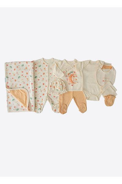 kitikate Organic Flowers 10-Piece Hospital Discharge Set Natural