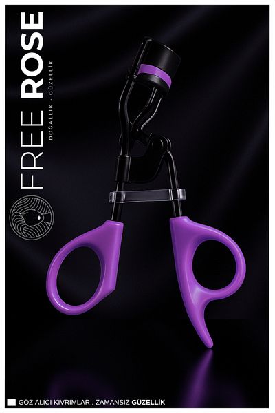 Free Rose Charming Purple Eyelash Curler Mc018A