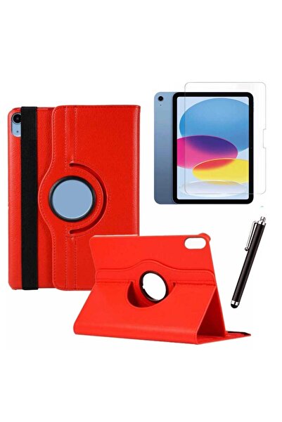 Smart Tech Apple iPad 10. Nesil / iPad A16 Uyumlu 10,9 inç Tablet Kılıfı Cam Kalem Set