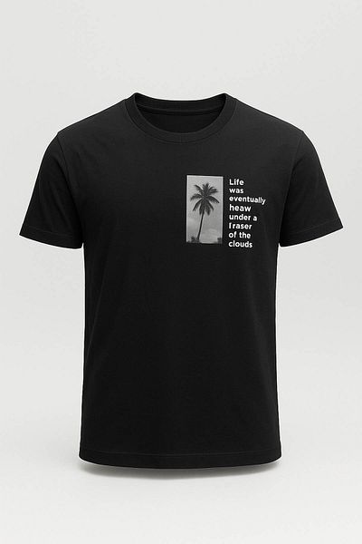 trender Life Will Print Black Men's T-Shirt