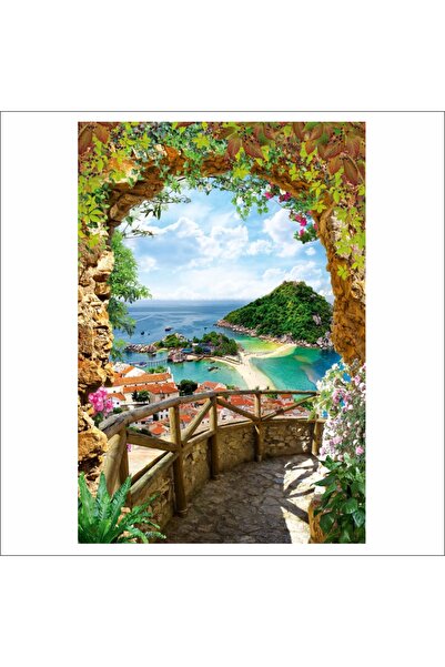media Autocolant Poarta spre mare5, 135 x 225 cm