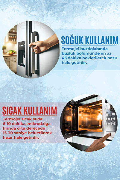 Feelflex Sıcak Soğuk Kompres Jel Termojel 13x26cm, 5 Adet, Bel, Omuz Diz Kompres