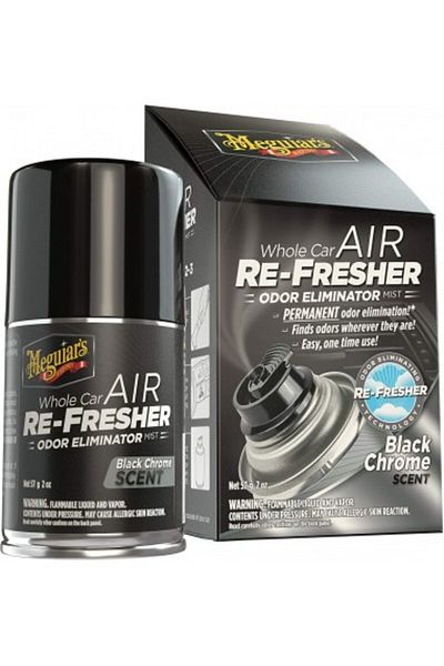 Meguiars Odorizant auto Meguiar's Black Chrome cu aromă de crom negru 57 ml
