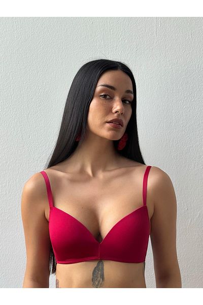 Cansoy Micro Fabric Unassisted Cherry Bra Set (707t)
