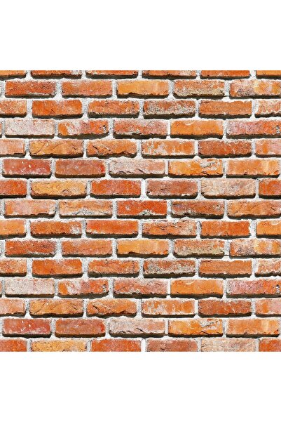 media Fototapet Zid caramida rosu si orange 300 x 200 cm