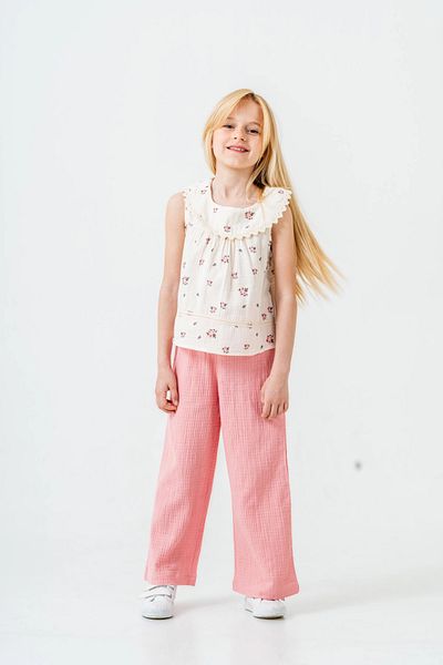 My Hanne Floral Patterned Girl's Muslin Set